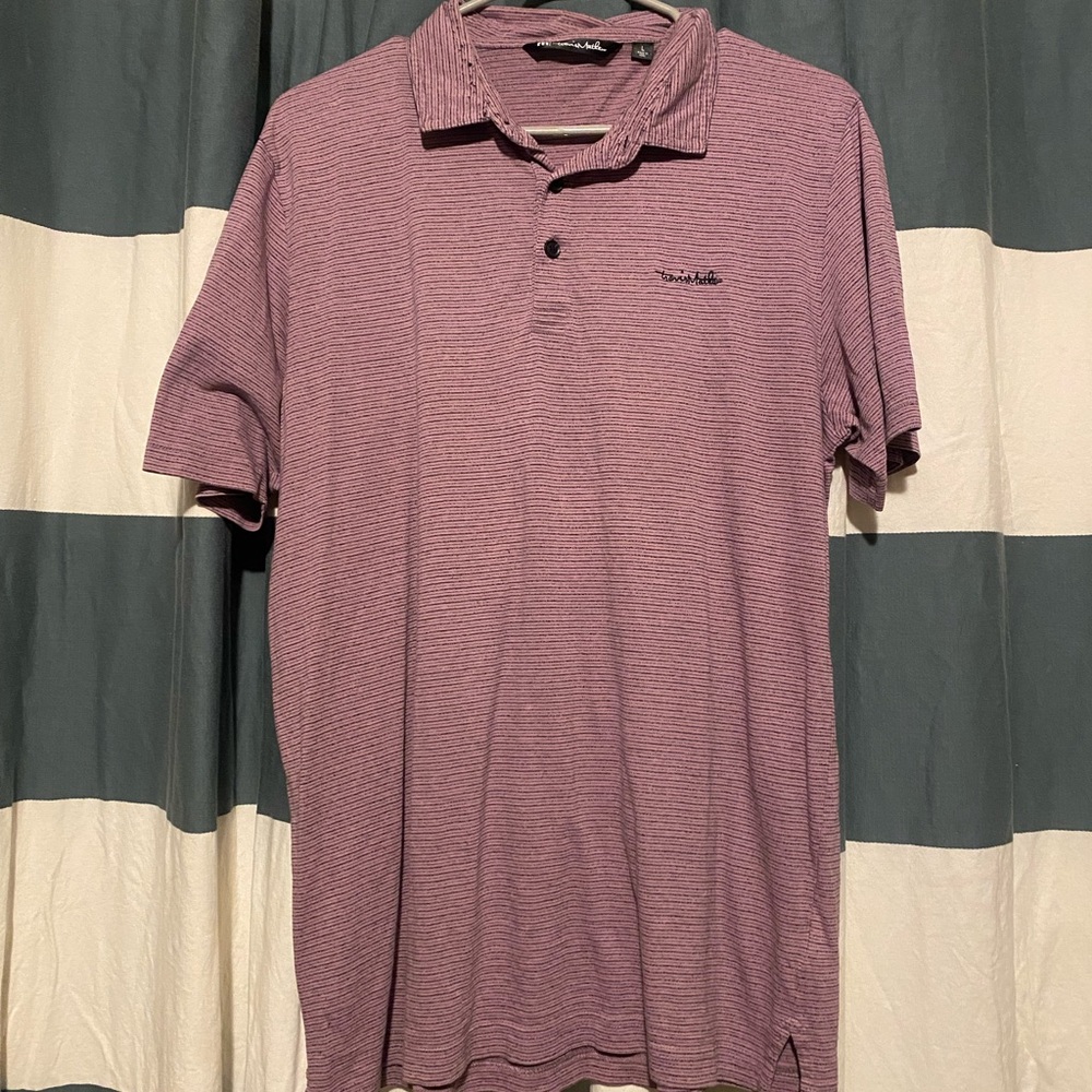 Travis Mathew Purple Polo Shirt